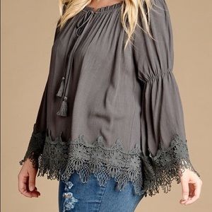 Boho Peasant Top